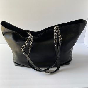 Rebecca Minkoff Pebbled Leather Chain Tote